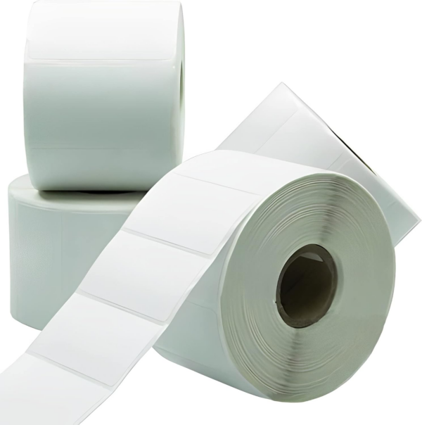 Premium, Extra Sticky 2.25 X 1.25In Direct Thermal Label 4 Pack. Bulk (4,000) Perforated Top Coated, Self Adhesive Stickers for FNSKU Barcode. Zebra Printer Compatible. Packaging and Shipping Supplies